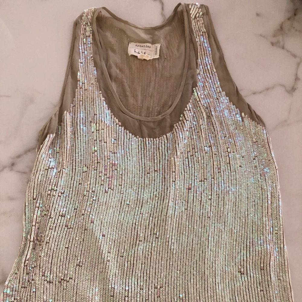 Nicole Miller Artelier sequin tank top